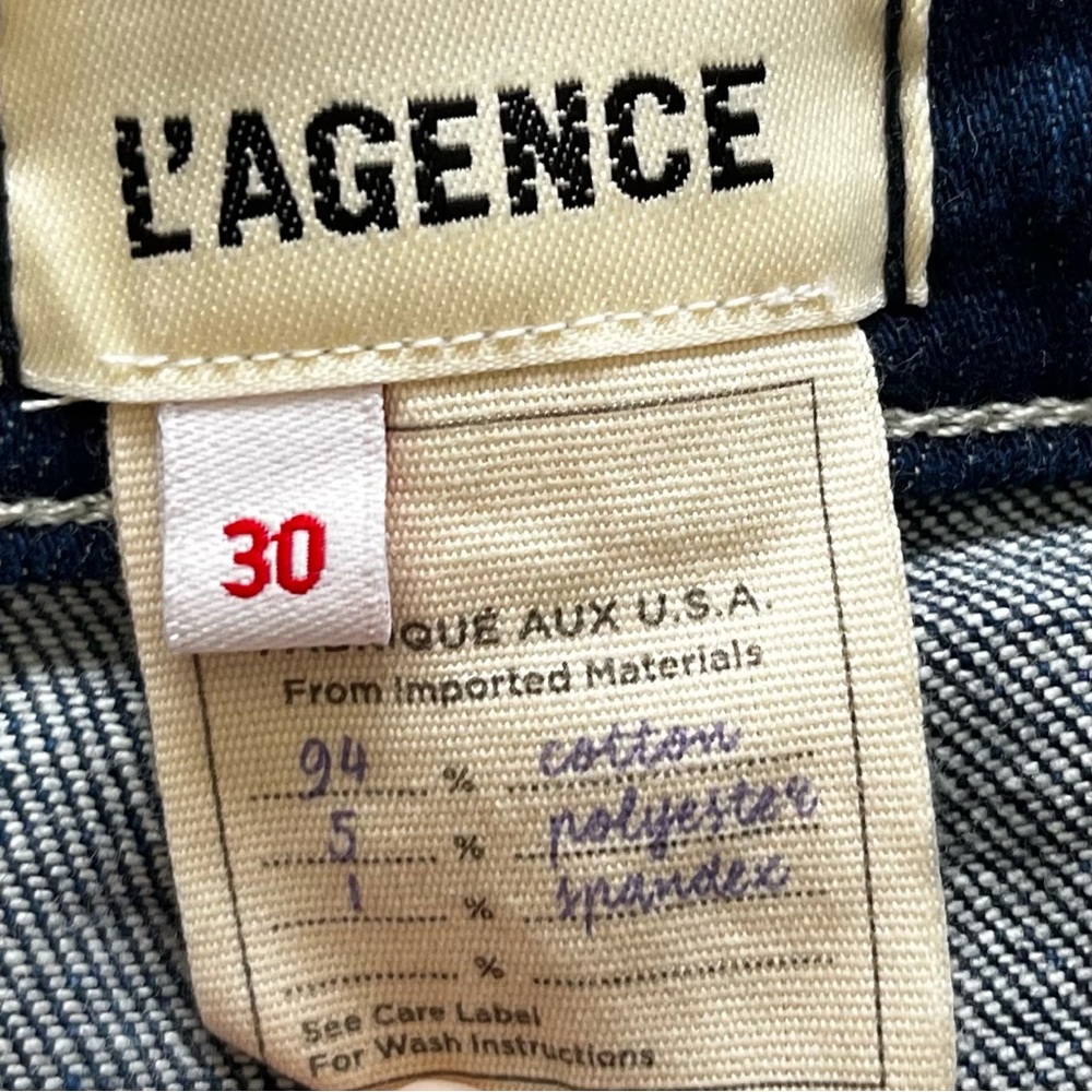 L'AGENCE Sada Jean in Frisco Size 30 Slim Crop Modern Chic Contemporary - Picture 5 of 11